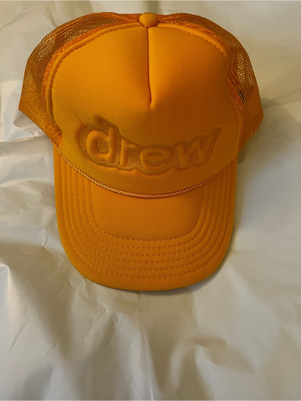 drew house yellow mesh trucker hat